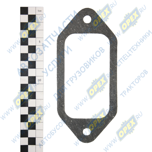 7406-1115115 Прокладка С/Ф; 78х175; 2отв.ф10, трубы подводящей; (1,0мм) Techno Drive